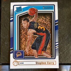 Panini Stephen Curry Oversized Blue White Black Orange Rookie Card